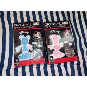 Disney Original 3D Crystal Puzzle Mickey Mouse & Minnie Mouse
